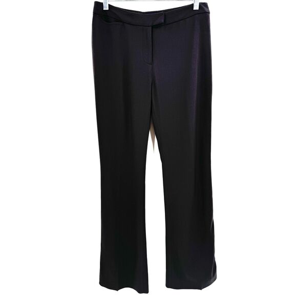 BODEN Brown Gray Pleated Wool Bootcut Trouser Slacks Size 10 - Picture 1 of 6